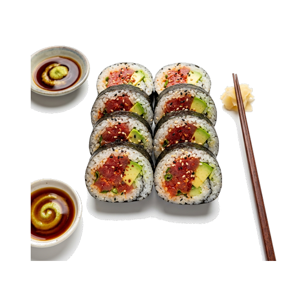 Spicy Tuna with Avocado Norimaki
